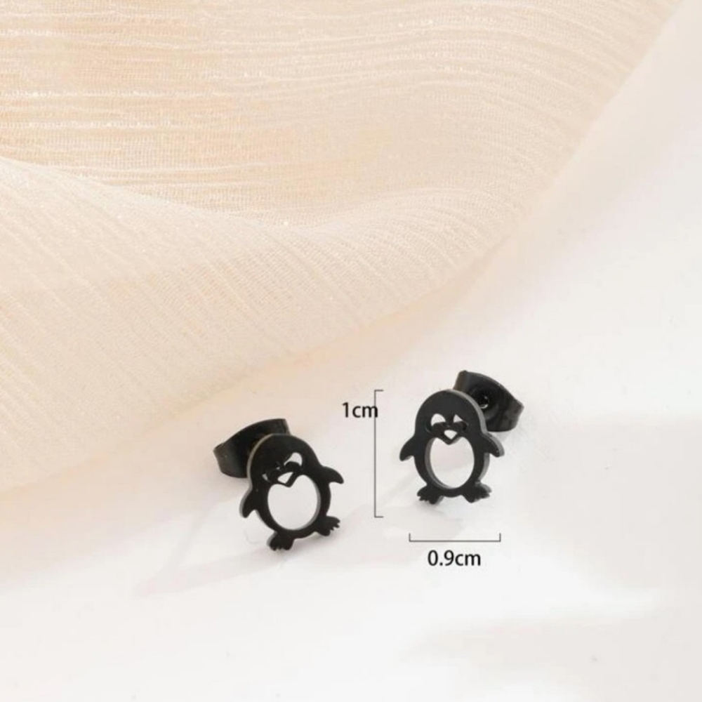 2/20$ 🐧 Black Penguin Stud Earrings ✨️ - Picture 6 of 9